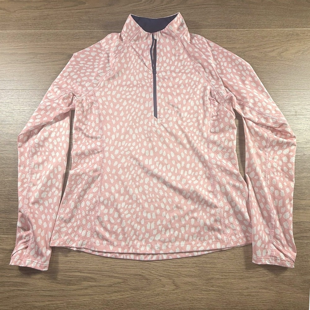 Vineyard Vines Women's Pink Performance Quarter Zip Size XS Golf Tennis Preppy